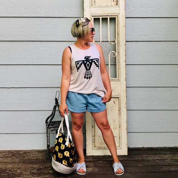 LAST ONE! Thunderbird Graphic Tank in Oatmeal - Picture 5 of 5